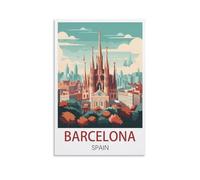 1000 Piece Puzzles for Adults Barcelona Spain Recycled Paper Jigsaw Puzzle 1000 Pieces - Fun and Challenging Family Game Great Gift Idea 26x38cm
