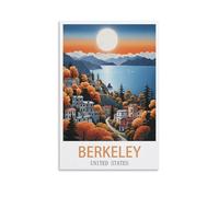 1000 Piece Puzzles for Adults Berkeley City California Recycled Paper Jigsaw Puzzle 1000 Pieces - Fun and Challenging Family Game Great Gift Idea 50x70cm