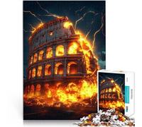 1000 Piece Puzzles for Adults “Colosseum in Stone” Made of cardboard,for and from 14 years and over Home decoration toys because it is ideal as a gift for the whole family。size:26x38cm
