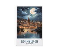 1000 Piece Puzzles for Adults Edinburgh Scotland Street Night Paper Jigsaw Puzzle 1000 Pieces Adult Toys Decompression Game 38x52cm