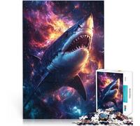 1000 Piece Puzzles for Adults “Fantasy Shark” Made of cardboard,for age 14+ Play toys Birthday present。size:26x38cm/10.24x14.96inch