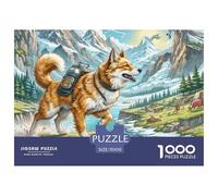 1000 Piece 。 Puzzles for Adults Fox Terrier - Fun Challenging & Brainteasing Adults 。 Puzzle Pet Dog - Puzzle What Happens Next - 100% Recycled Cardboard - 1000pcs - Jumbo Fox Terrier