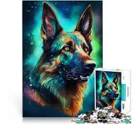 1000 Piece Puzzles for Adults German Shepherd Dog Fable Made of cardboard Suitable for people aged 14 and above Family game for and A work of art。size：38x52cm/14.96x20.47inch