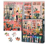 1000 Piece Puzzles for Adults, Jigsaw Puzzle 1000 Pieces for Adults - Beautiful Florist Shop Filled with Colorful Flowers and Potted Plants, Premium Quality Adult Puzzle - 27.5x19.7 Inches