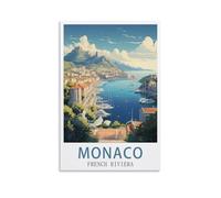1000 Piece Puzzles for Adults Monaco French Rivieras Recycled Paper Jigsaw Puzzle 1000 Pieces - Fun and Challenging Family Game Great Gift Idea 50x70cm