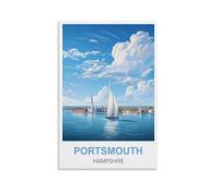1000 Piece Puzzles for Adults Portsmouth Hampshire Puzzles Micro Pieces Challenging Difficult Puzzles Christmas Birthday Gift Game Toys 70x50cm