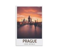 1000 Piece Puzzles for Adults Prague Czech Republic Puzzles Micro Pieces Challenging Difficult Puzzles Christmas Birthday Gift Game Toys 52x38cm