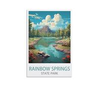 1000 Piece Puzzles for Adults，Rainbow Springs State Park Posters，Recycled Paper Jigsaw Puzzle 1000 Pieces - Fun and Challenging Family Game Great Gift Idea 38x26cm