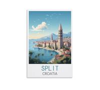 1000 Piece Puzzles for Adults,Split Croatia,Paper Jigsaw Puzzle 1000 Pieces Adult Toys Decompression Game 38x26cm