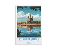 1000 Piece Puzzles for Adults St Petersburg Russia Puzzles Micro Pieces Challenging Difficult Puzzles Christmas Birthday Gift Game Toys 52x38cm