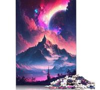1000 Piece Puzzles Frosty Celestial Peaks Style Jigsaw Puzzles Game Toys for Adults Family Puzzles Gift Puzzles Adults Challenging (75x50cm)