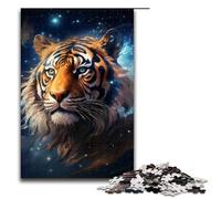1000 Piece Puzzles Galaxies Tigers Jigsaw Puzzles for Adults Wood Jigsaw Family Game 1000 PCS(75x50cm)