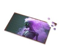 1000 Piece Puzzles Happy Halloween Spooky Halloween Skulls Picture Puzzle Jigsaw Puzzles 500 Pieces Easter Gifts For Teens(1000PCS)