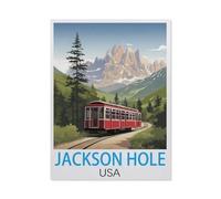 1000 Piece Puzzles，Jackson Hole USA，for Children and Adults, Assembly Puzzle, Fun Game（50x70cm）-HB35
