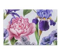1000 Piece Puzzles Jigsaw Adults Flowers Colorful Pink Purple Floral Animal Flower Art Fun Art Puzzle Friends Family Game Gifts, 29.5x19.7 Inch