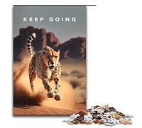 1000 Piece Puzzles Keep Going Motivation for Adults Wooden Jigsaw Family Games 75x50cm