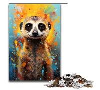 1000 Piece Puzzles Meerkat Colorful Jigsaw Puzzles for Adults Wood Jigsaw Family Game 1000 PCS(75x50cm)