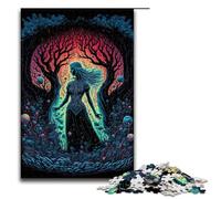 1000 Piece Puzzles Mother Earth Blacklight II for Adults Wooden Jigsaw Family Games 75x50cm