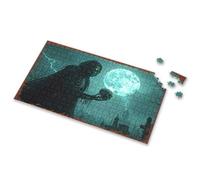 1000 Piece Puzzles Nightmare Moon: The Grim Reaper'S Haunting Presence Picture Puzzle 300 Piece Puzzle Puzzle 1000 Pieces(500PCS)