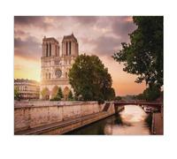 1000 Piece Puzzles，Notre Dame de Paris at Dusk，for Children and Adults, Assembly Puzzle, Fun Game（50x70cm）-Y55