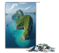 1000 Piece Puzzles Paradise on Earth Jigsaw Puzzles for Adults Wooden Jigsaw Family Games 1000 PCS(38x26cm)