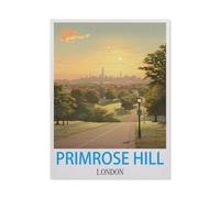 1000 Piece Puzzles，Primrose Hill London，for Children and Adults, Assembly Puzzle, Fun Game（38x26cm）-Q27