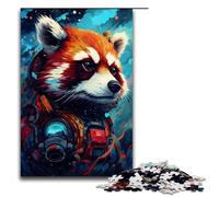 1000 Piece Puzzles Robot Red Panda by SplattersLots of Thick Coloured for Adults Wooden Jigsaw Family Games 1000 PCS
