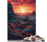 1000 Piece Puzzles Rocky Desert Oil Painting Style Jigsaw Puzzles Game Toys for Adults Family Puzzles Gift Puzzles Adults Challenging 1000pcs (75x50cm)