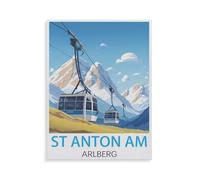 1000 Piece Puzzles，St Anton am Arlberg，for Children and Adults, Assembly Puzzle, Fun Game（38x26cm）-HY37