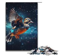 1000 Piece Puzzles Starry Sky Mallard DucksJigsaw for Adults Kids Wooden Puzzles Educational Stress Relief Toy Puzzle 1000 PCS(38x26cm)