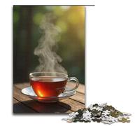 1000 Piece Puzzles Tea AromaJigsaw for Adults Kids Wooden Puzzles Educational Stress Relief Toy Puzzle 1000 PCS(38x26cm)