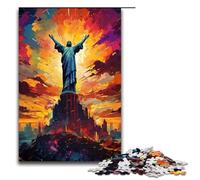 1000 Piece Puzzles The Psychedelia of Christ The Savior for Adults Wooden Jigsaw Family Games 75x50cm