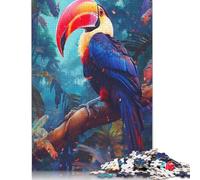 1000 Piece Puzzles Tropical Toucan Style Jigsaw Puzzles Game Toys for Adults Family Puzzles Gift Puzzles Adults Challenging 1000pcs (75x50cm)