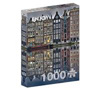 ENJOY Puzzle Picturesque Landscape of Amsterdam Houses - 1000 Pieces Jigsaw Puzzle for Adults - Matte Finish, Soft Touch, Easy to Assemble, Tight Fit, Vivid Colors, Missing Pieces Service