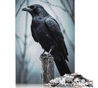 1000 Piece Puzzles Watchful Crow on PaperStyle Jigsaw Puzzles Game Toys for Adults Family Puzzles Gift Puzzles Adults Challenging 1000pcs (38x26cm)