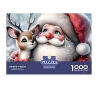 1000 Piece PuzzleSanta Claus Game Suitable for Children And Adults Aged 12 And Above, Can Be Collected, Home Decoration, And Challenged to The Impossible70x50cm/1000pcs