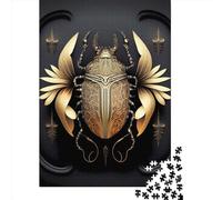 1000 Piece Queen Golden Black Beetle Jigsaw Puzzles for Adults Puzzles Learning Educational Toys 1000pcs (38x26cm)