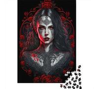 1000 Piece Queen Of Gothic Darkness Jigsaw Puzzle for Adult Teenagers Jigsaw Puzzle For Family Fun & Game Night 1000pcs (75x50cm)