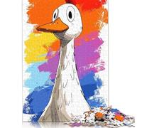 1000 Piece Quirky Goose Jigsaws for Adults Wood Puzzle Jigsaws Brain Teaser Puzzles For Adults 1000pcs (75x50cm)