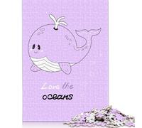 1000 Piece Quotes Whale Adult Puzzles Paper Puzzles Educational Stress Relief Toy Puzzle 38x26cm/1000pcs