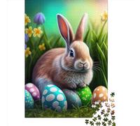 1000 Piece Rabbit Easter Bunny Animal 4 Jigsaw Puzzlesfor Adults Wooden Puzzle Jigsaws for Adults For Family Fun & Game Night 1000pcs (75x50cm)
