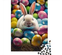 1000 Piece Rabbit Easter Bunny Animal 5 Jigsaw Puzzles for Adults Wood Puzzle Jigsaws for Adults 1000pcs (38x26cm)