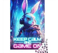 1000 Piece Rabbit Gaming Creative Square Jigsaw Puzzles for Adults And Paper Puzzles Educational Game for Adult 38x26cm/1000pcs