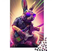 1000 Piece Rabbit Guitar Animal1 Adult Puzzles Paper Puzzle for Adults Educational Game Challenge Toy 1000pcs (38x26cm)