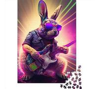1000 Piece Rabbit Guitar Animal3 Jigsaw Puzzles for Adult Puzzle Jigsaws for Adults Age 14+ 1000pcs (38x26cm)