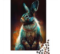 1000 Piece Rabbit Pop Art Animal235 Jigsaw Puzzles for Adults Puzzles for Adults Puzzles Unique Home Decor And Gifts 1000pcs (38x26cm)