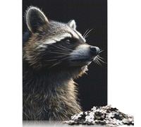1000 Piece Raccoon Creative Square Jigsaw Puzzles for Adults & Wooden Puzzles Educational Toys 1000pcs (75x50cm)