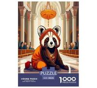 1000 Piece Raccoon Jigsaw Puzzles for Adults Gifts Fun Challenging Home Decoration Cute Animal Brainteasing Jigsaw Puzzle for Adults And Kids 38x26cm/1000pcs
