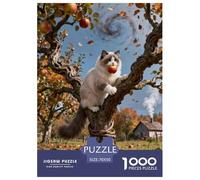 1000 Piece Ragdoll Cat Jigsaw Puzzle for Adults & Kids - Family-Friendly Brain Teaser, Orchard Puzzles, Decoration Gifts 70x50cm/1000pcs