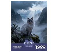 1000 Piece Ragdoll Cat Jigsaw Puzzle for Adults & Kids - Family Fun, Family Happy Game, Cloudy Valley Jigsaws, Decoration Gifts 52x38cm/1000pcs